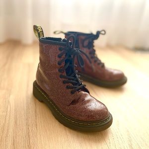 Kids Dr. Martens sparkle boots